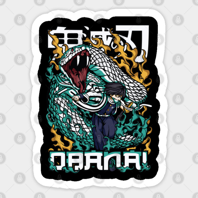 Demon Slayer - Obanai Iguro Sticker by Otaku Vibes