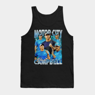 Vintage Dan Campbell - Motor City Detroit Lions Tank Top