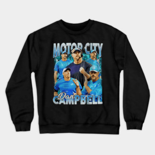 Vintage Dan Campbell - Motor City Detroit Lions Crewneck Sweatshirt