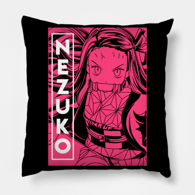 Demon Slayer Nezuko Anime Art Pillow by Otaku Vibes