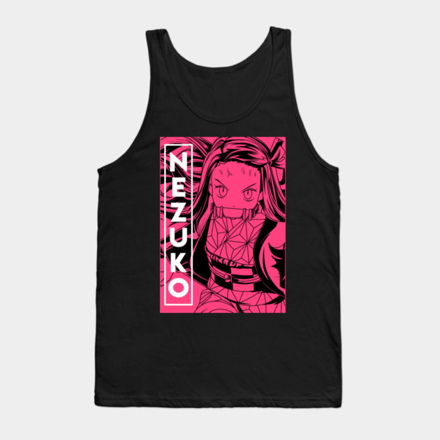 Demon Slayer Nezuko Anime Art Tank Top by Otaku Vibes