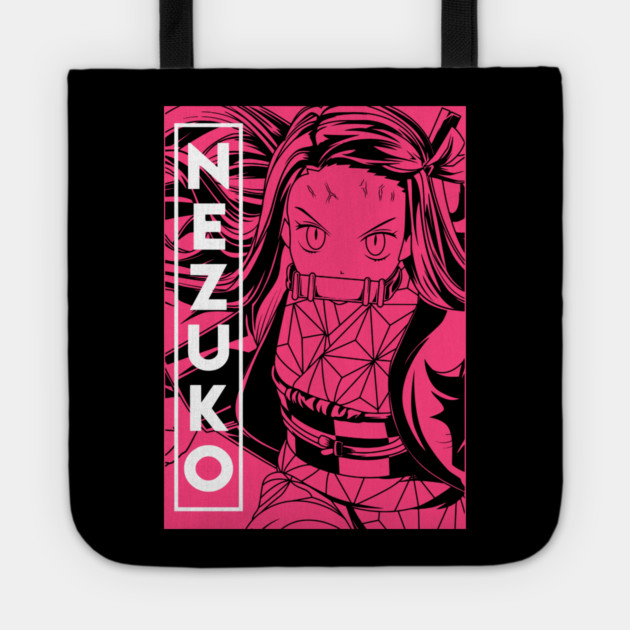 Demon Slayer Nezuko Anime Art Tote by Otaku Vibes