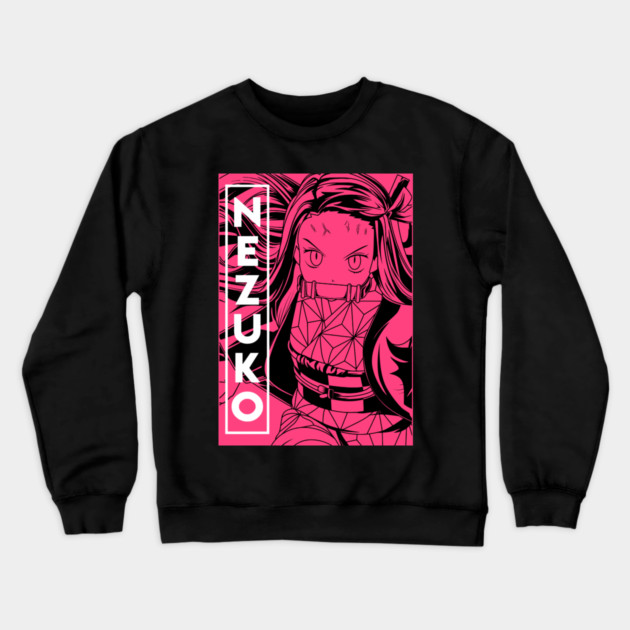 Demon Slayer Nezuko Anime Art Crewneck Sweatshirt by Otaku Vibes