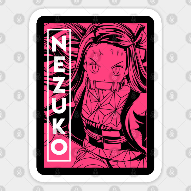 Demon Slayer Nezuko Anime Art Sticker by Otaku Vibes