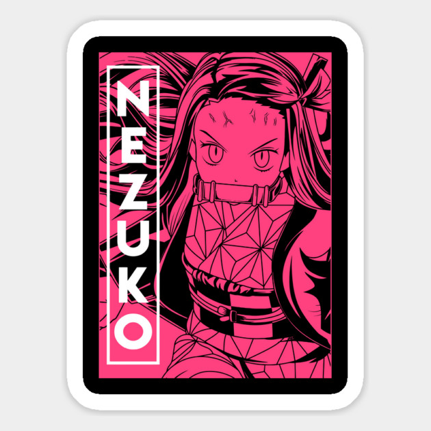 Demon Slayer Nezuko Anime Art Magnet by Otaku Vibes
