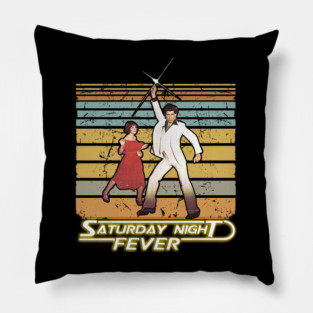 Saturday Night Fever Retro Vintage Pillow