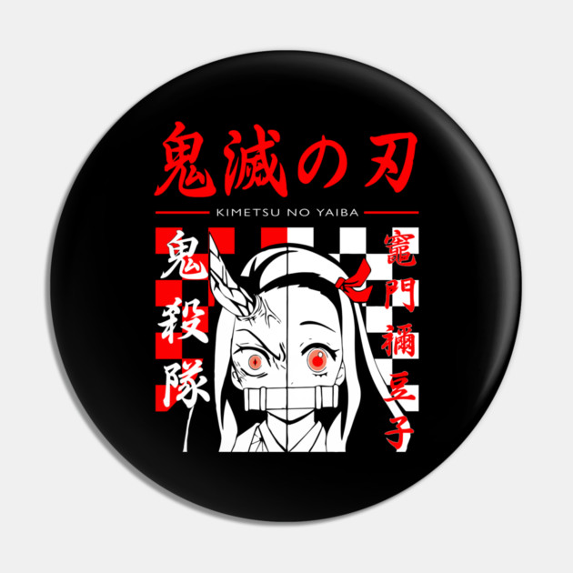 Kimetsu no Yaiba - Nezuko Half Half Pin by Otaku Vibes