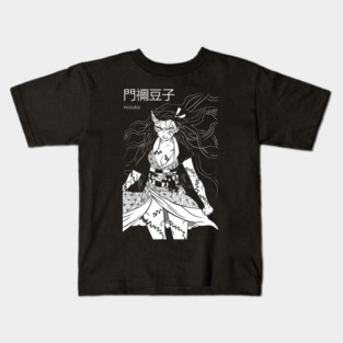 Kimetsu no Yaiba - Nezuko Black and White Kids T-Shirt