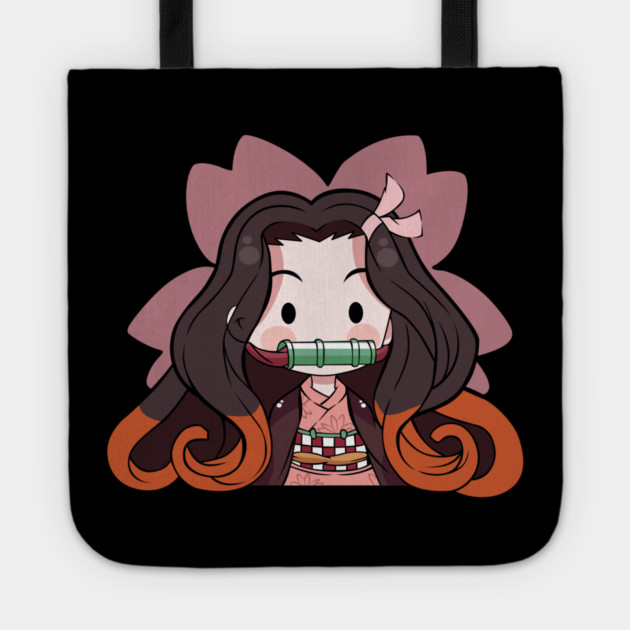 Chibi Nezuko - Kimetsu no Yaiba Tote by Otaku Vibes