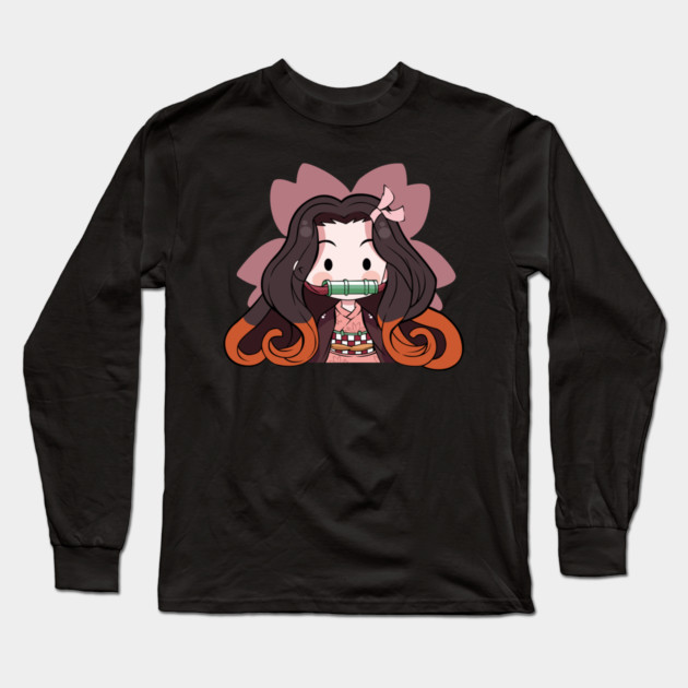 Chibi Nezuko - Kimetsu no Yaiba Long Sleeve T-Shirt by Otaku Vibes