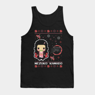 Chibi Nezuko Pixel Style - Kimetsu no Yaiba Tank Top