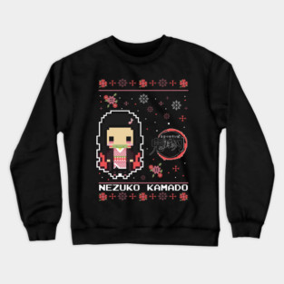 Chibi Nezuko Pixel Style - Kimetsu no Yaiba Crewneck Sweatshirt