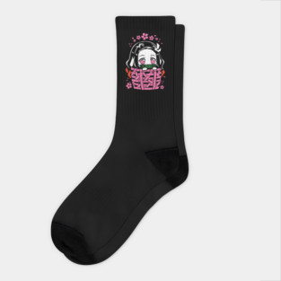 Cute Nezuko - Kimetsu no Yaiba Socks