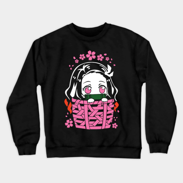 Cute Nezuko - Kimetsu no Yaiba Crewneck Sweatshirt by Otaku Vibes