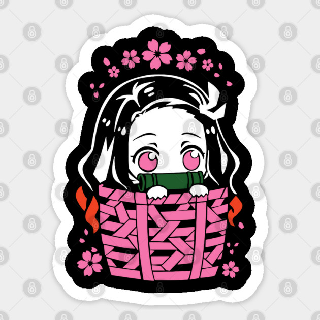 Cute Nezuko - Kimetsu no Yaiba Sticker by Otaku Vibes