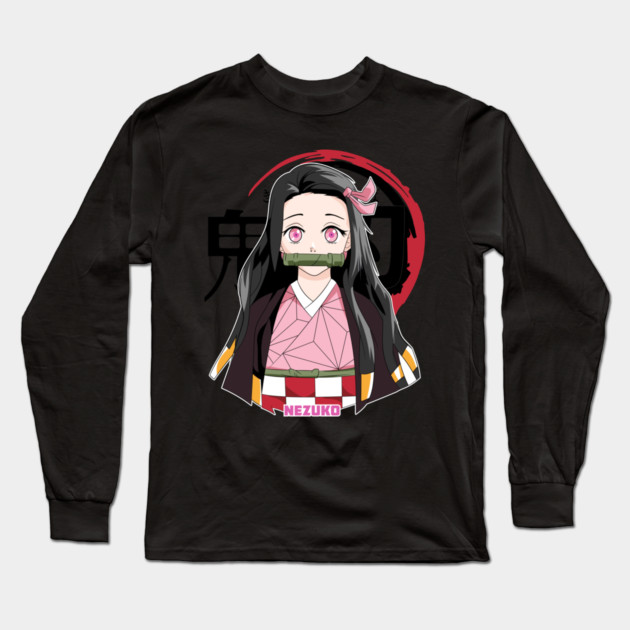 Kimetsu no Yaiba - Cute Nezuko Long Sleeve T-Shirt by Otaku Vibes