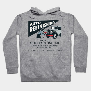 Vintage Auto Refinishing & Classic Car Painting Hoodie