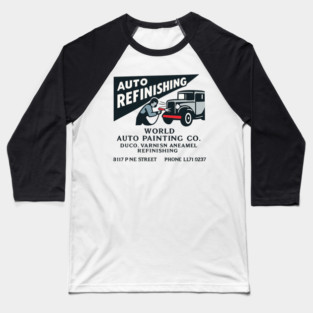 Vintage Auto Refinishing & Classic Car Painting Baseball T-Shirt