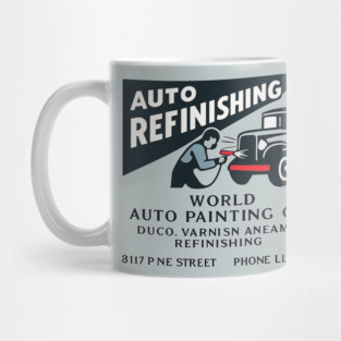 Vintage Auto Refinishing & Classic Car Painting Mug