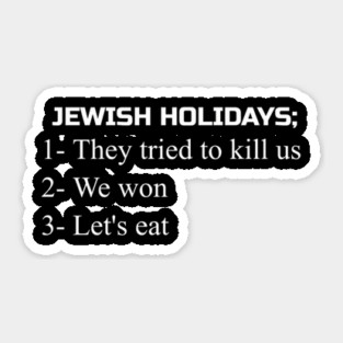 Jewish Joke Humor For Passover Sticker