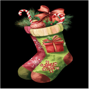 Christmas Stocking Posters and Art