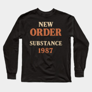 New Order Substance Long Sleeve T-Shirt