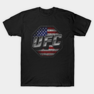 UFC 3D Bold USA Flag T-Shirt