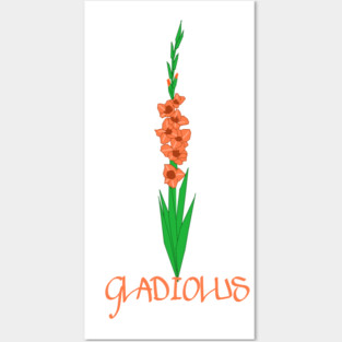 GLADIOLUS Flower Posters and Art
