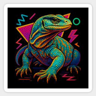 Retro Neon Black Throat Monitor Magnet