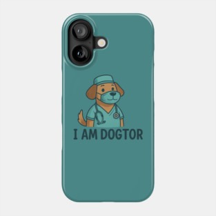 Cute Dog Doctor Veterinary Graphic Phone Case