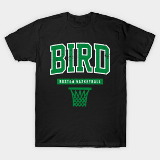 Vintage Bird Basketball Boston Warmup T-Shirt