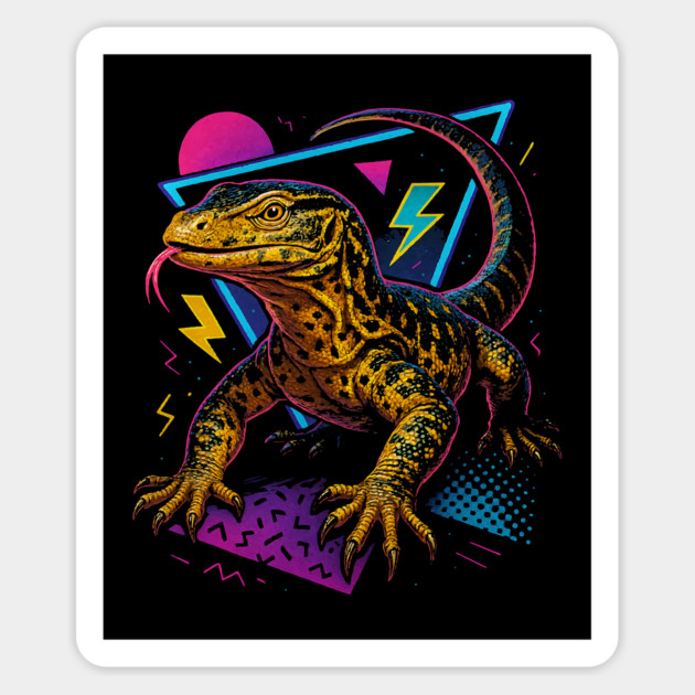 Retro Neon Argus Monitor Magnet by Reptiq's Store
