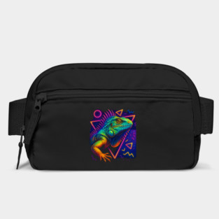 Retro Neon Spiny Tailed Iguana Bag