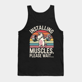 Workout clothes unicorn Tank Top