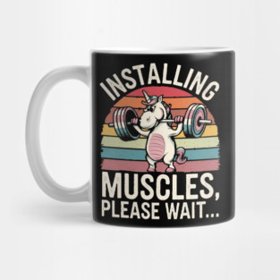 Workout clothes unicorn Mug