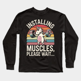 Workout clothes unicorn Long Sleeve T-Shirt