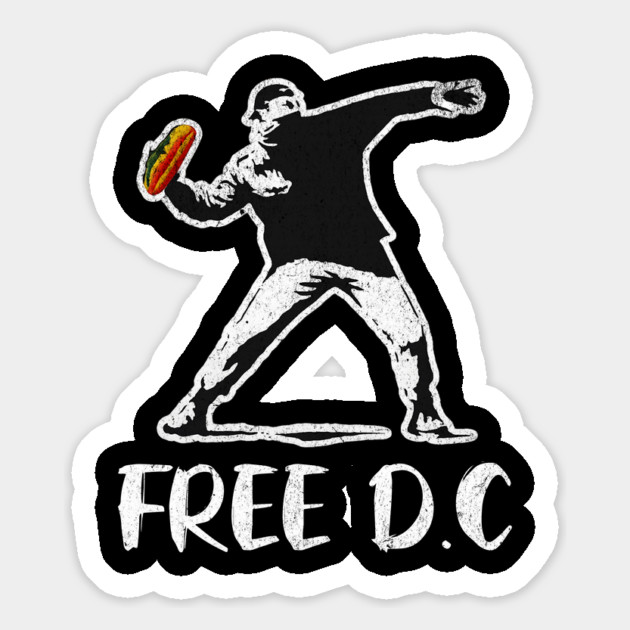 Free-Dc-Sandwich-Guy-Sandwich-Thrower-Stencil-Retro Magnet by ArtistTee ⭐⭐⭐⭐⭐