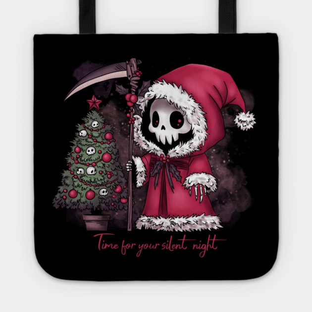 Christmas Grim Reaper Tote by H. R. Sinclair