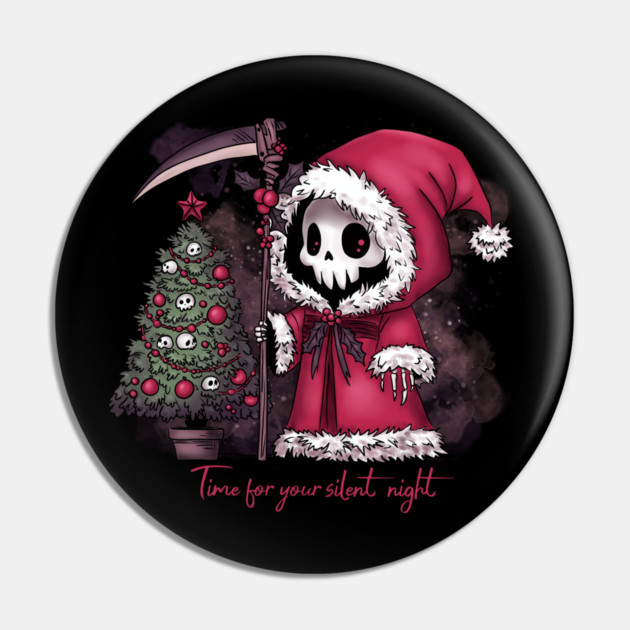 Christmas Grim Reaper Pin by H. R. Sinclair