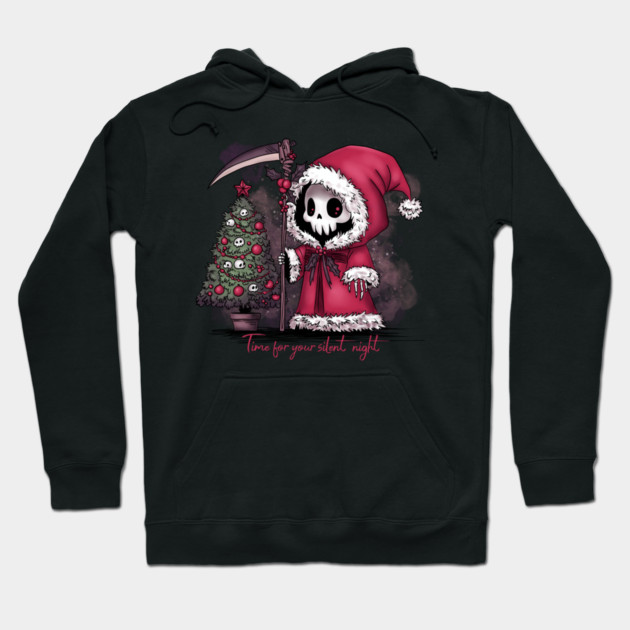 Christmas Grim Reaper Hoodie by H. R. Sinclair