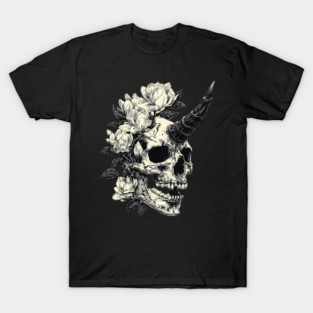 Skull & Floral T-Shirt