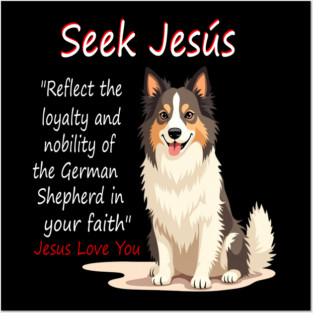 Funny jesus christian call / Funny quote, Jesus / god is great dogs are good Posters and Art