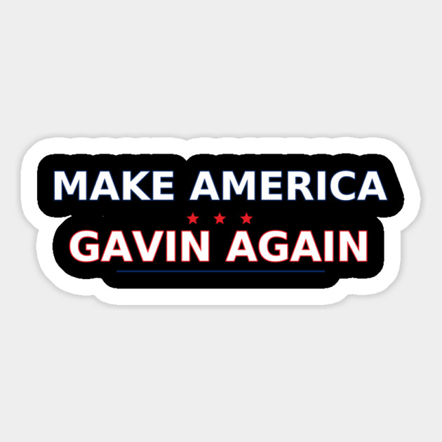 Make America Gavin Again — Patriotic Parody Magnet by ArtistTee ⭐⭐⭐⭐⭐