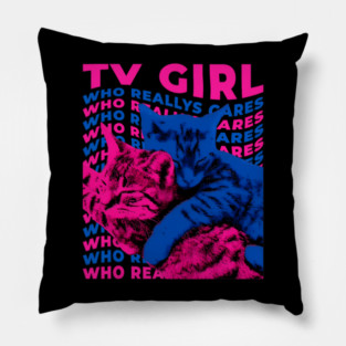 Tv Girl Album Frenchs Exit Who Really Cares Cat Pillow