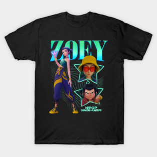 Zoey Showcase Retro Neon Poster T-Shirt