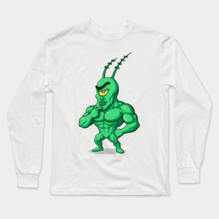 Handsome Giga Plankton Meme Long Sleeve T-Shirt