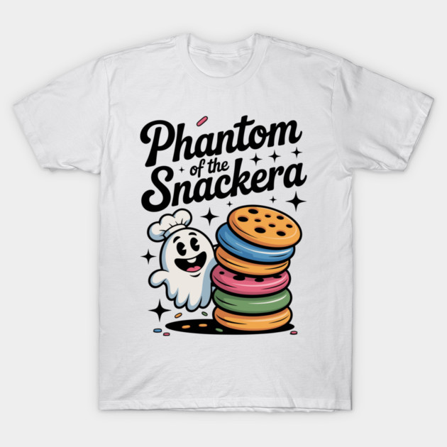 Phantom of the Snackera T-Shirt by Frank Ring