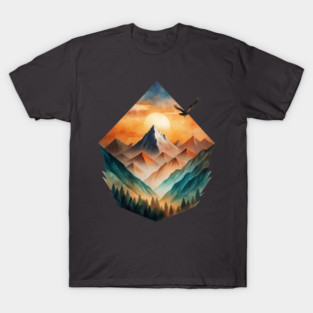 Eagle’s Flight – Sunset Mountain Adventure Tee T-Shirt