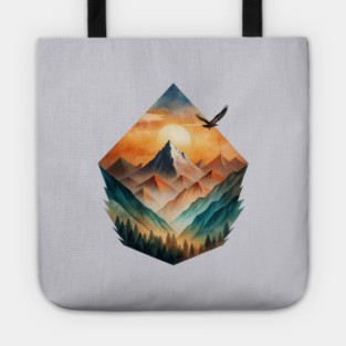 Eagle’s Flight – Sunset Mountain Adventure Tee Tote