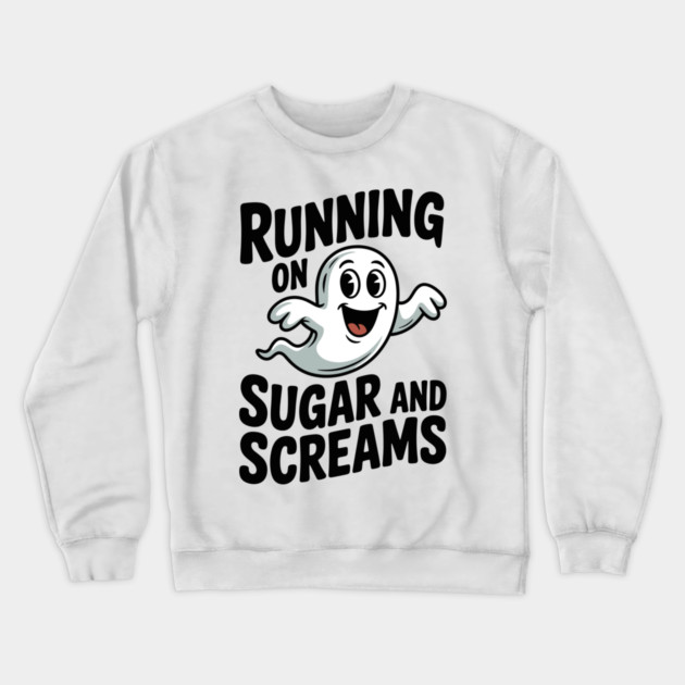 Running on Sugar and Screams Crewneck Sweatshirt by Frank Ring